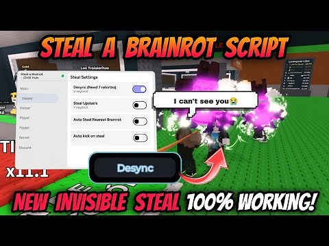 Steal A Brainrot Script *NO KEY* - New Invisible Steal 100% Working + Anti Hit (NEW METHOD)