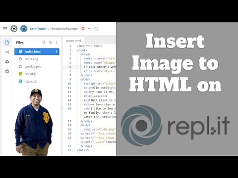 Insert Image to HTML on Repl
