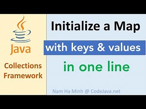 Java Initialize Map with Keys and Values in One Line