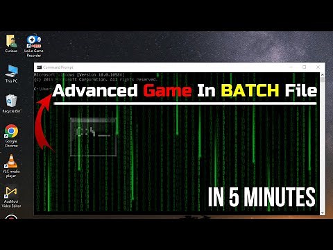 How to make an Advanced game in Batch File