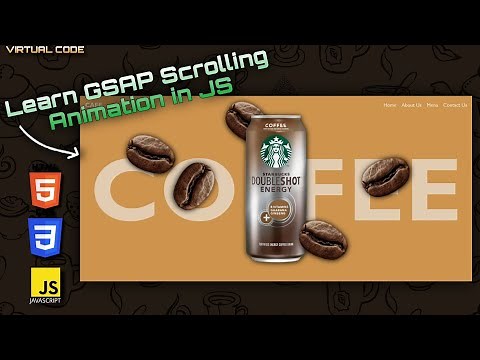Create Scrolling Animated website Using HTML, CSS , JS and GSAP 🔥 | GSAP Tutorial