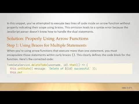 Resolving Unexpected token Parsing Error in React.js with Promises