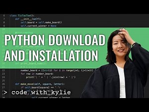 Python Installation and Setup | Getting started with Python | Code with Kylie #1