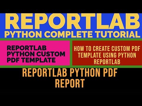 REPORTLAB|REPORTLAB PYTHON TUTORIAL|How To Create Custom Pdf Template Using Reportlab Python|PART:58