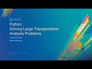 Python: Solving Large Transportation Analysis Problems