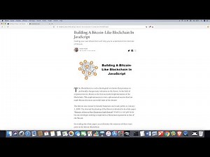 Building A Bitcoin-Like Blockchain In JavaScript