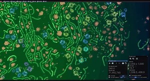 ALIEN(Artificial Life Environment) is an artificial life simulator based on a specialized physics and rendering engine in CUDA. It is designed to simulate digital organisms embedded in artificial ecosystems and to mimic conditions for (pre-)biotic evolution. It's also free, and open sourced.