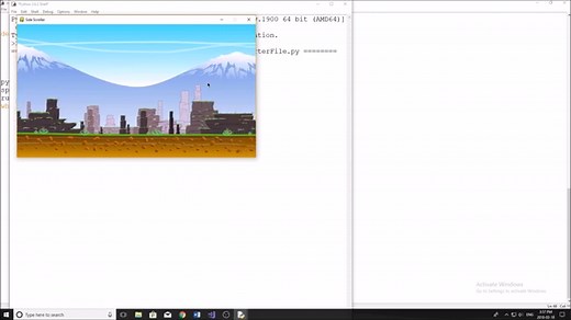 Pygame Tutorial - Scrolling Background & Character Movement