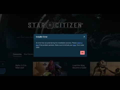 Star citizen Error 2000
