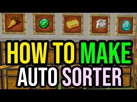 EASIEST Automatic Sorting System In Minecraft Bedrock & Java 2026!