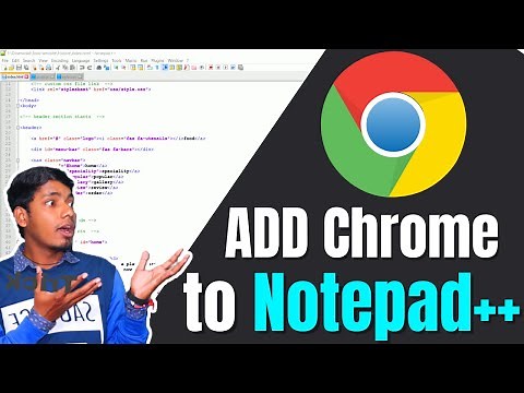 How to Add Chrome or Mozilla Browser to Notepad++ | Run HTML File on Chrome Browser Notepad++