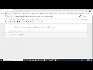 Create 2d array with 1 on the border and 0 inside | Python Tutorial For Beginners #Shaheencodingzone