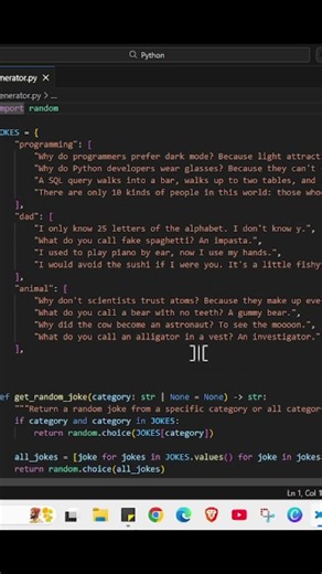 How to make basic Joke Generator Python App using python & gptCodex project 53