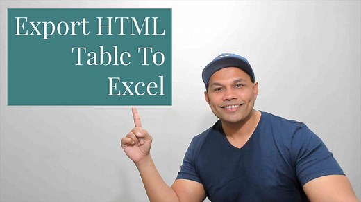 HTML Datatable - Export To Excel | CSV | PDF