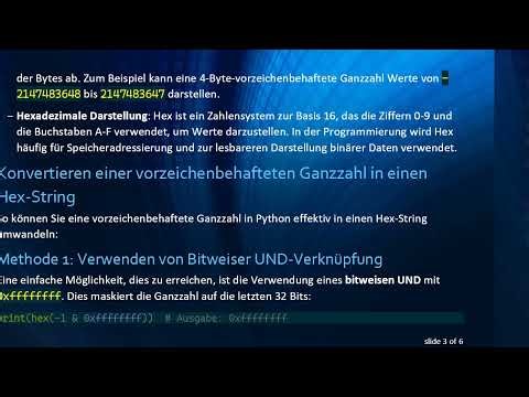 Wie man eine Ganzzahl mit Vorzeichen in einen Hex-String in Python umwandelt