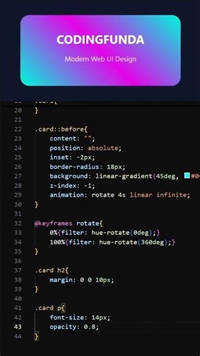 This Card Looks Expensive… But It’s Just CSS 🤯