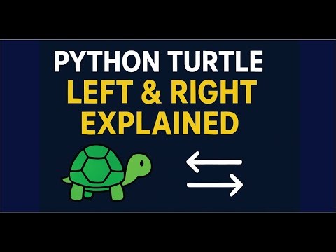 Python Turtle Left and Right Functions: Step-by-Step Guide for Beginners