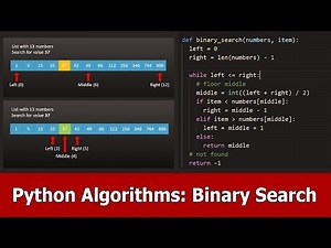 Python Algorithm Beginner Tutorial: Binary Search