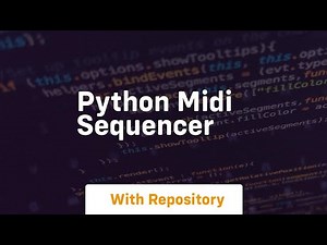 Python midi sequencer