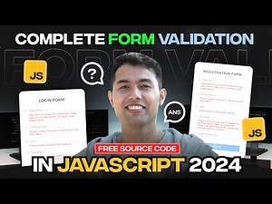 Complete JavaScript Form Validation Tutorial: Registration, Login & Hosting🔥