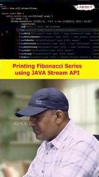 How do you print the Fibonacci Series using the Java Stream API? | Ashok IT#JavaInterviewQuestions