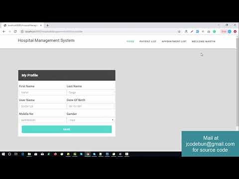 Hospital Management project using Hibernate and Spring with source code and project report