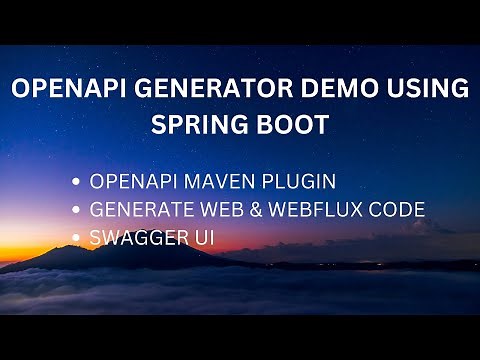 OpenAPI Generator Demo for Spring Boot | Generate Web & WebFlux Server Code | Swagger UI