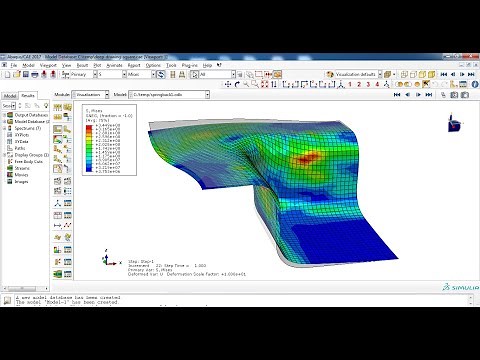 3D Spring back process in Abaqus