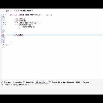 Prime Number in Java using Eclipse | Part 2 | Java Tutorial 🚀