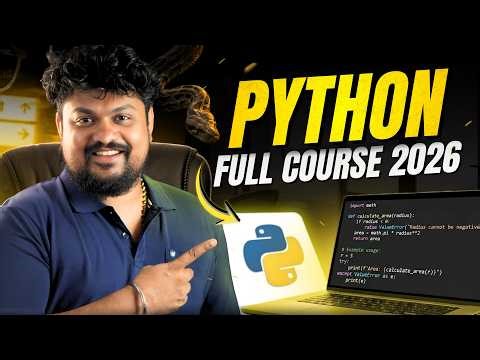 [ಕನ್ನಡ] Python Full Course 2026 | Python Tutorial for Gen AI | Microdegree