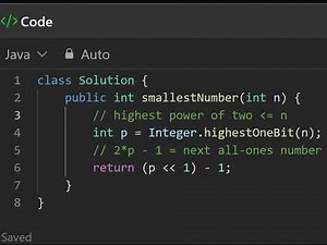 3370 Smallest Number With All Set Bits