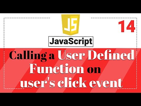 How to call a user-defined function onclick event | Javascript Tutorial in Hindi