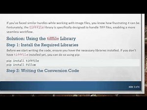 How to Convert TIFF Images to JPEG Using the tifffile Library in Python