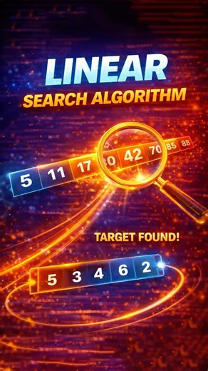 Linear Search Program Explained in Simple Way #shorts #youtubeshorts #viral #coding