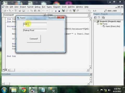 Connect SQL Server and Visual Basic 6.0