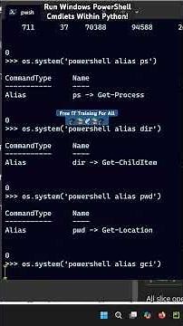 Run Windows PowerShell Cmdlets Within Python