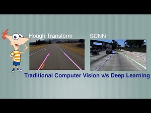Lane Detection: Hough Transform vs Deep Learning (SCNN) - Side-by-Side Comparison