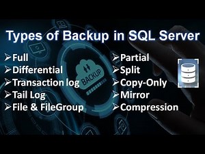 Types of Backup in SQL Server || Ms SQL