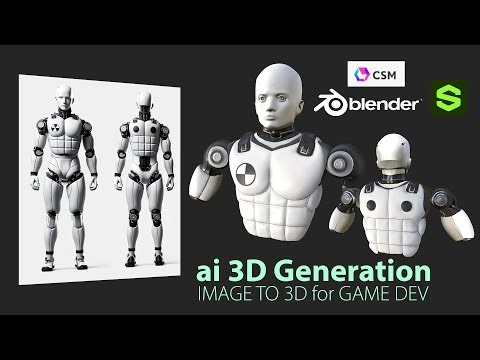 Exploring workflows with AI 3D generators. Creating Robot using Image-to-3D, Blender & Substance