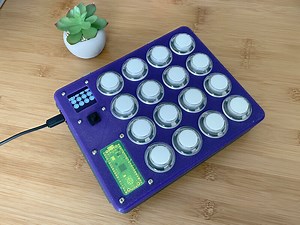 Raspberry Pi Pico and LED Arcade Button MIDI Controller