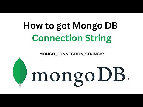 How to get mongoose connection string | Connect with MongoDB | Mongo Atlas | 2024