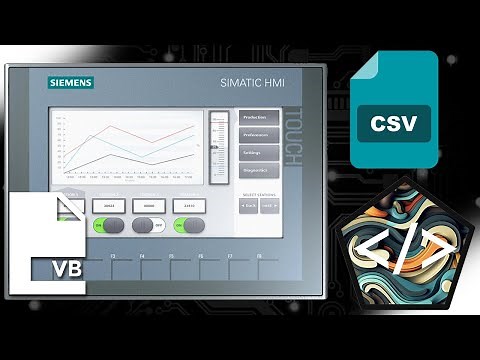 How to Read and Write a CSV file with TIA Portal and Siemens HMI using VB Scripting