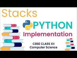Stacks Python Implementation | Computer Science Class XII | CBSE | Tamil