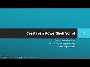PowerShell Master Class - PowerShell Scripting