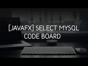[JavaFX for Beginner] View MySQL data on JavaFX Table