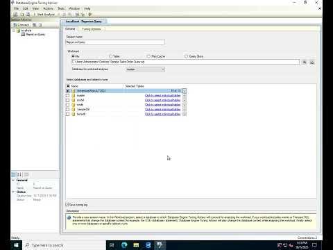 Query execution plans and the Database Engine Tuning Advisor