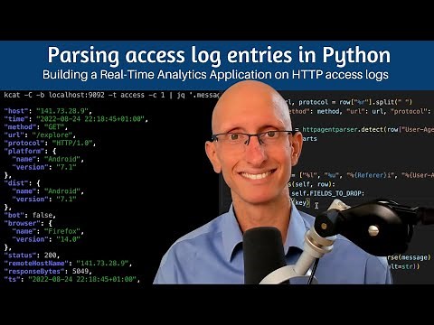 Parsing access log entries in Python | Building a Real-Time Analytics Application