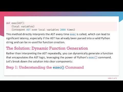 How to Dynamically Create Functions in Python Using ASTs