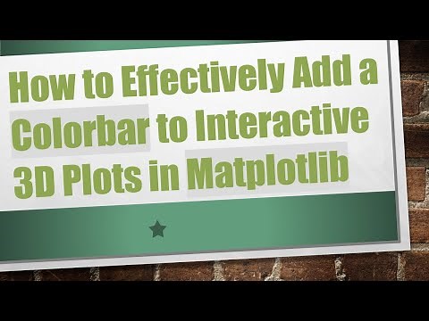 How to Effectively Add a Colorbar to Interactive 3D Plots in Matplotlib