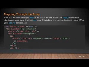 How to Display an Array of Text in React